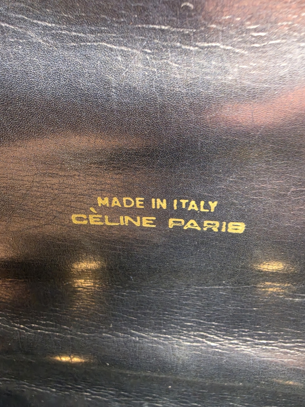 Vtg. CELINE C Sulky Horse & Carriage Jacquard Navy Canvas Purse (Retail $1500+) - Picture 10 of 17
